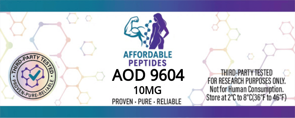 AOD 9604 10mg label