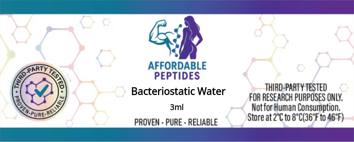 Bacteriostatic Water 3ml label
