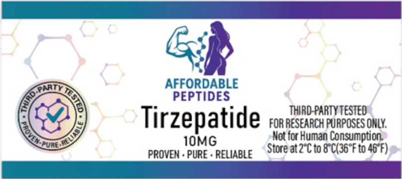Tirzepatide 10mg label