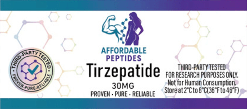 Tirzepatide 30mg label